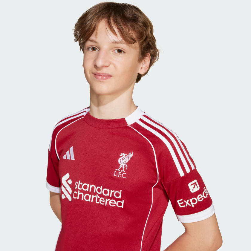 Liverpool Home Kids Kit 2025/26 - #11 Salah Print