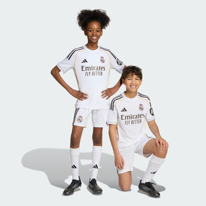 Real Madrid Home Kids Kit 2025/26 - #10 Mbappe Print