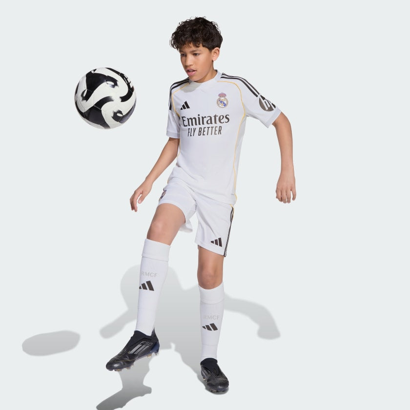 Real Madrid Home Kids Kit 2025/26 - #10 Mbappe Print