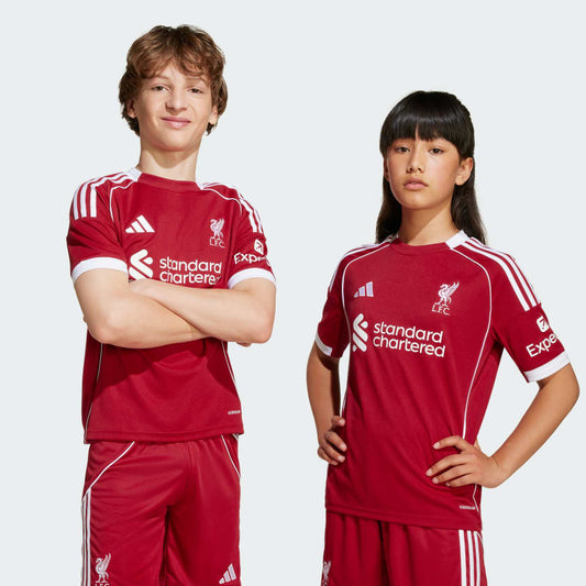 Liverpool Home Kids Kit 2025/26 - #11 Salah Print