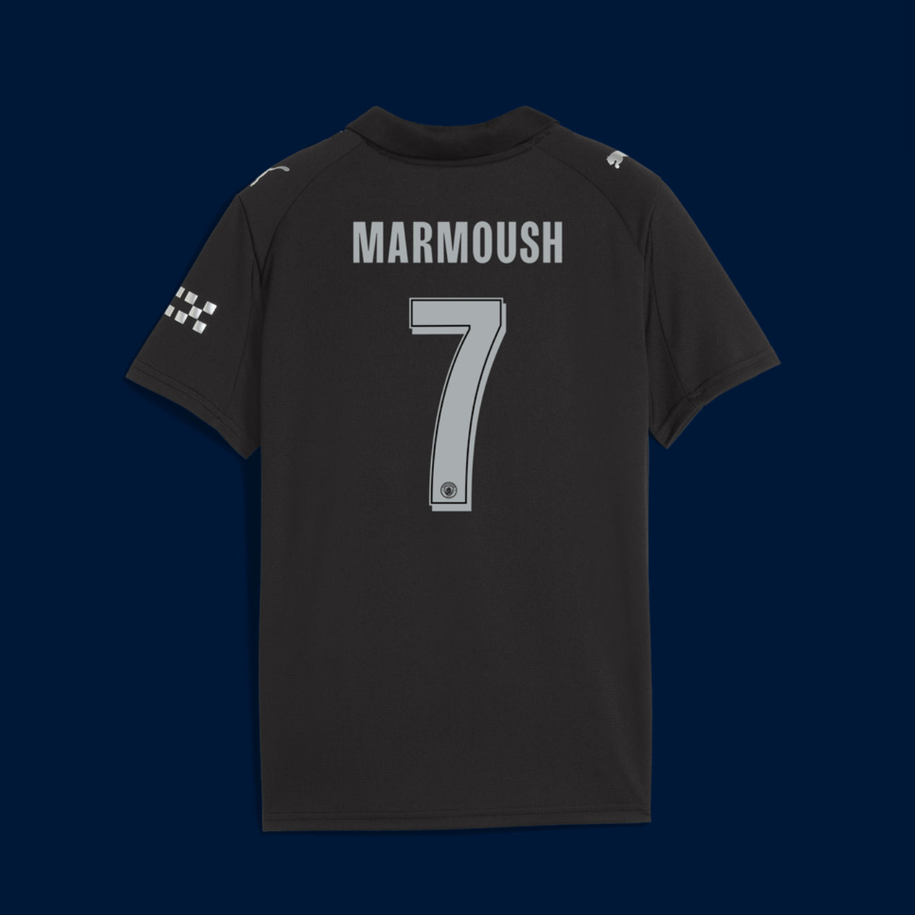 Manchester City Away Kids Kit 2025/26 - #7 Marmoush Print