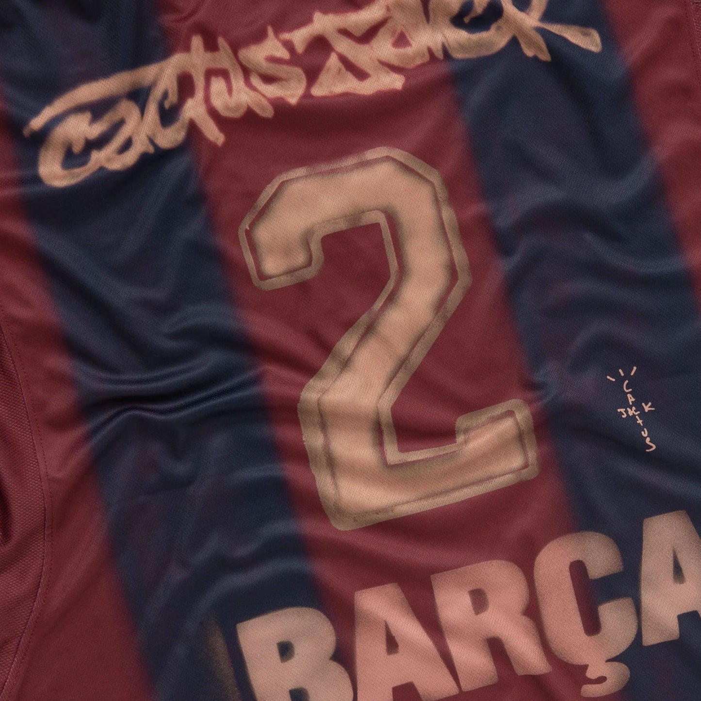 Barcelona x Cactus Jack Retro Skeleton Fans Version Jersey