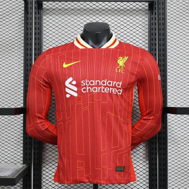 Liverpool Home Jersey 2024/25 - Player Verison ( Long Sleeve )
