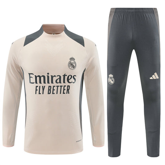 Real Madrid Gray Tracksuit 2024/25 - Player Version