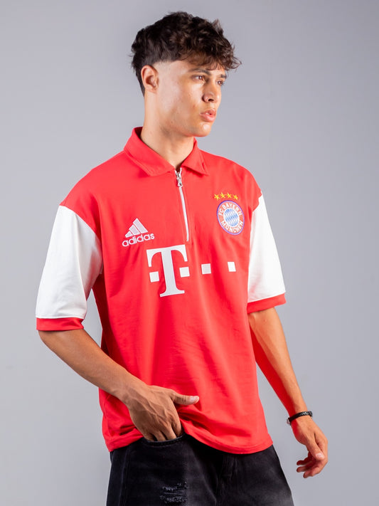 Bayern Munich Red Cotton T-shirt