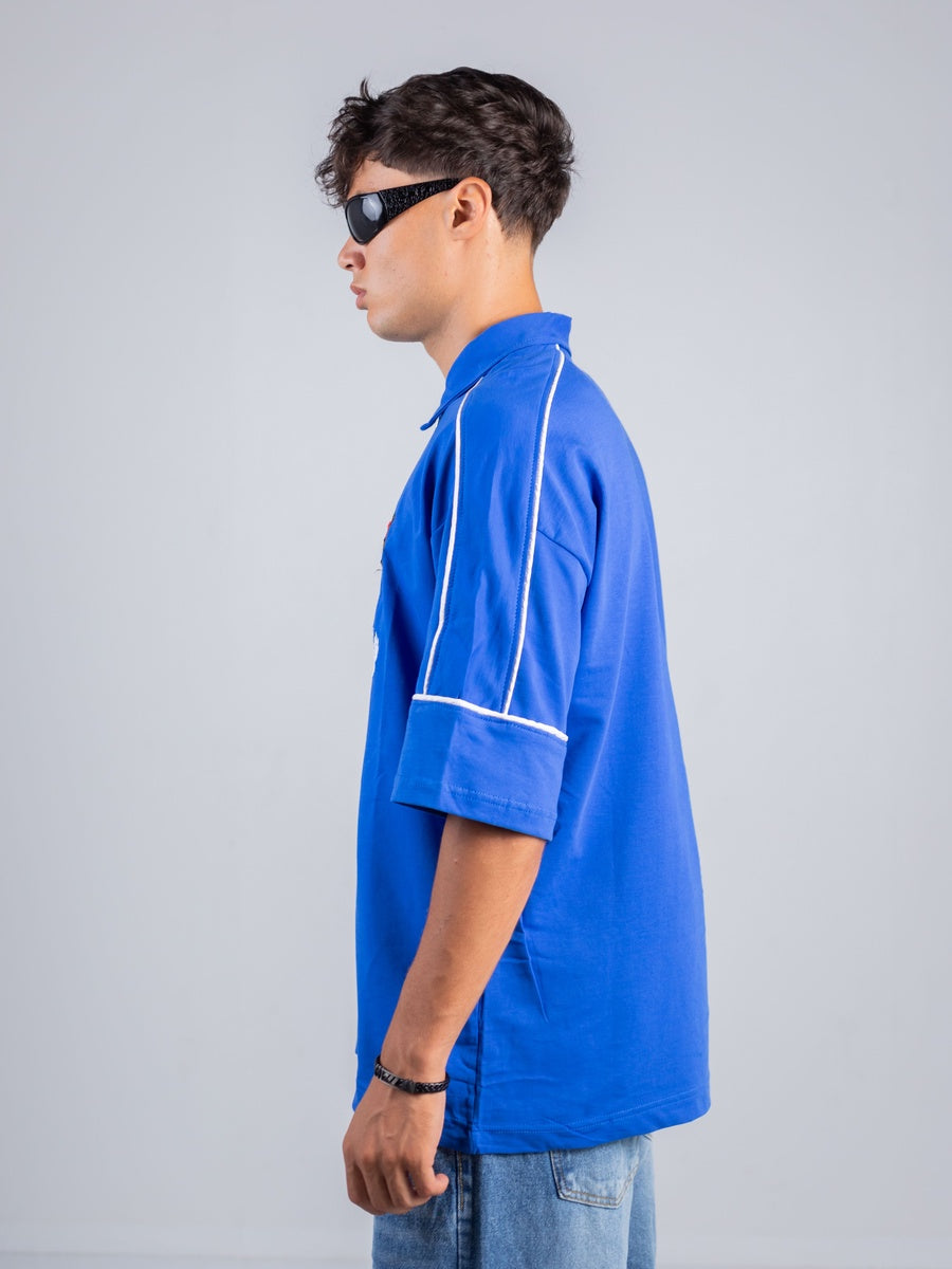 Barcelona Blue Cotton T-shirt