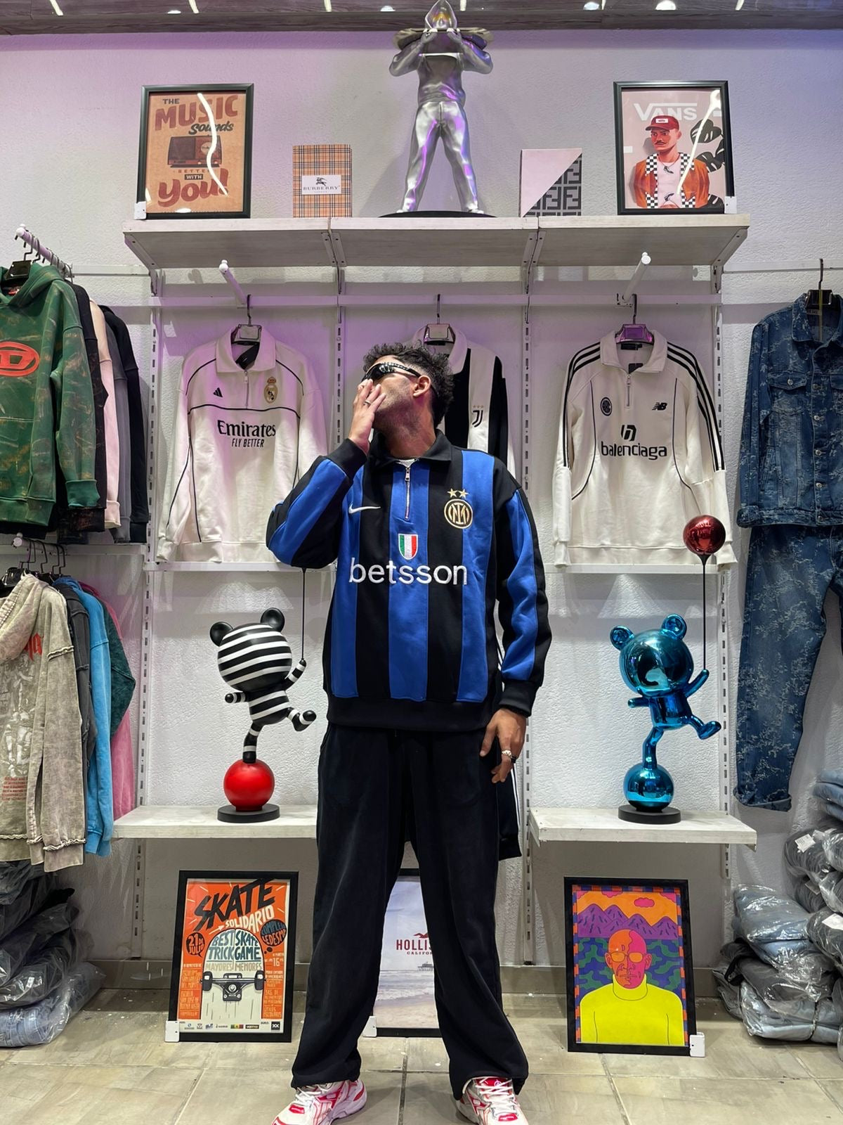 Inter Milan Cotton Hoodie - Premium Quality