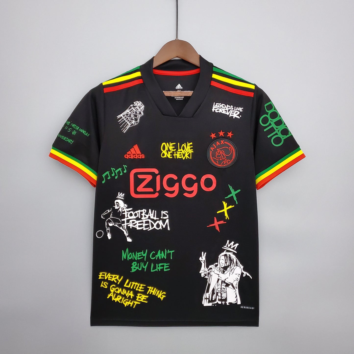 Ajax Bob Marley Jersey 2021/22 - Fan Version