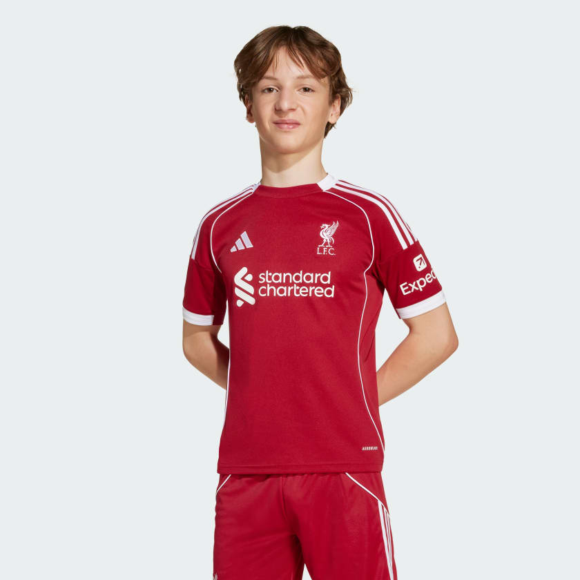 Liverpool Home Kids Kit 2025/26 - #11 Salah Print