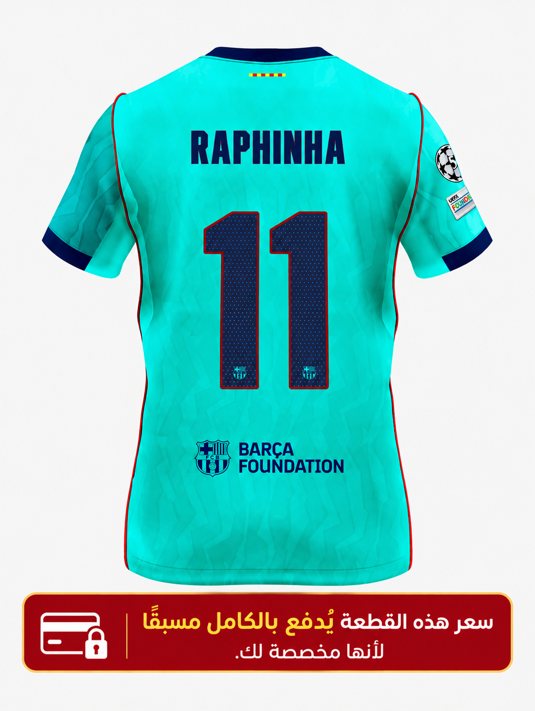 Barcelona Third Jersey 2026/27 - #11 Raphinha Player Version