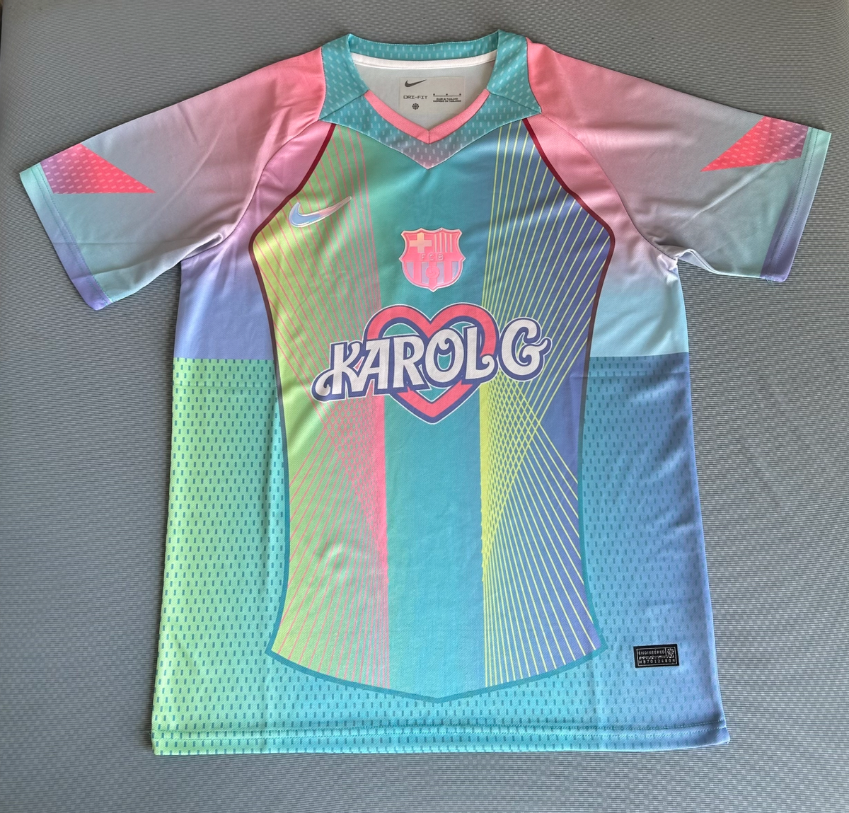 Barcelona Karol G Turquoise Jersey 2026/27 - Fan Version