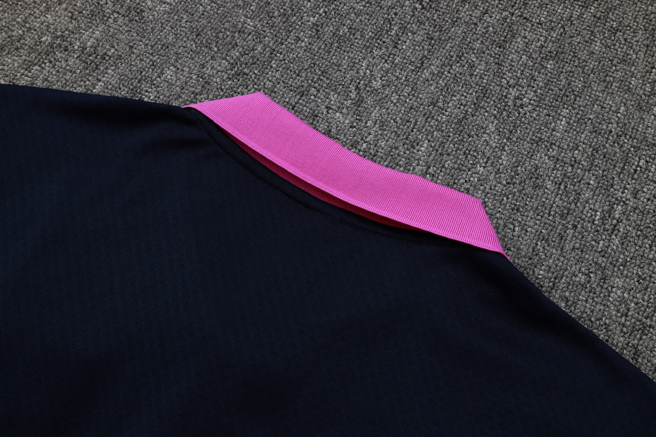 Barcelona Polo 2025/26 - Blue Pink Tracksuit