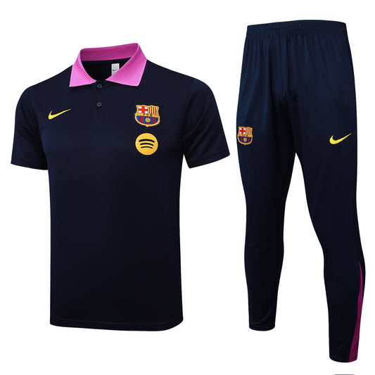 Barcelona Polo 2025/26 - Blue Pink Tracksuit
