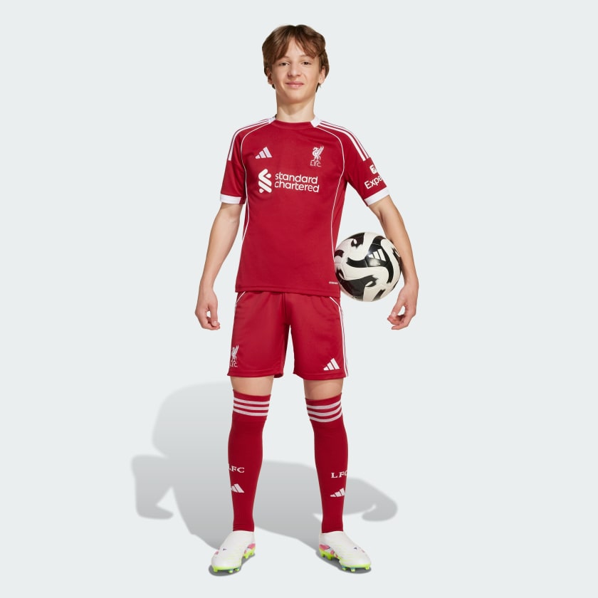 Liverpool Home Kids Kit 2025/26 - #11 Salah Print