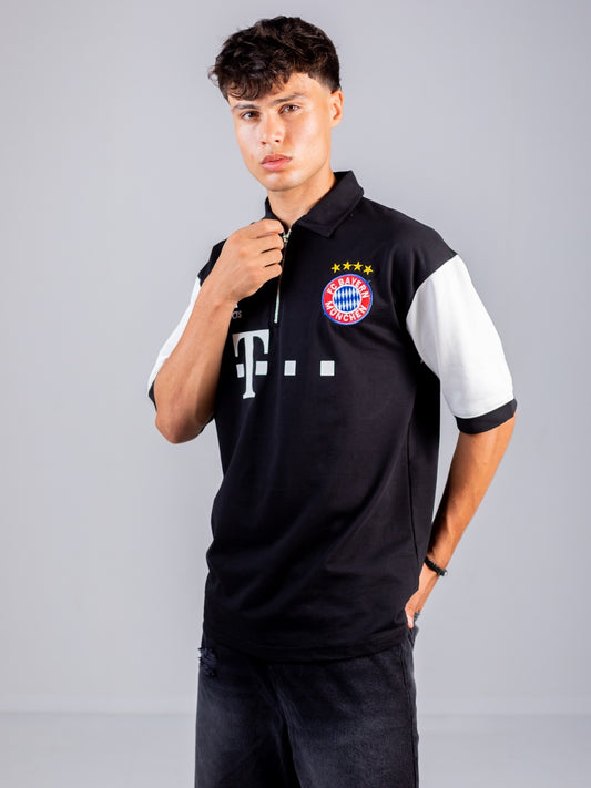 Bayern Munich Black Cotton T-shirt