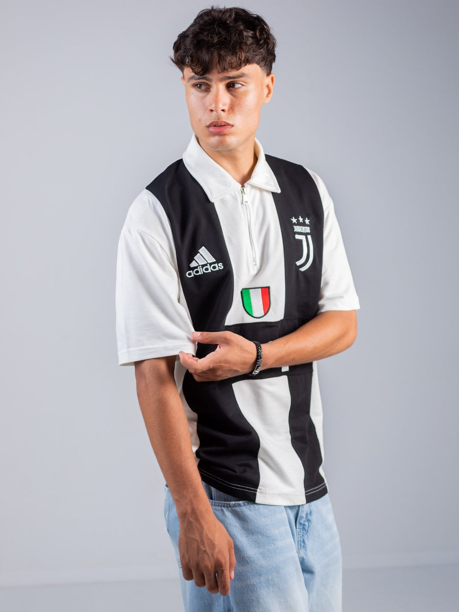 Juventus Black X white Cotton T-shirt