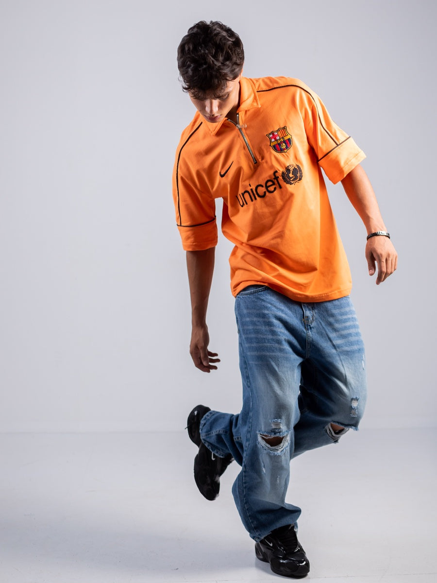 Barcelona Black Cotton T-shirt