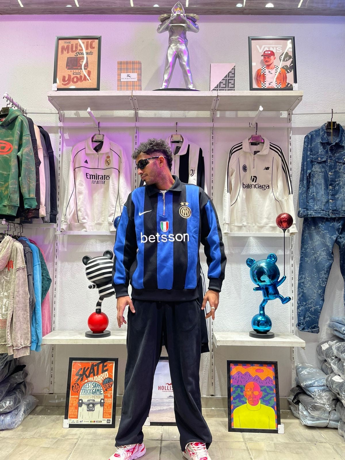 Inter Milan Cotton Hoodie - Premium Quality