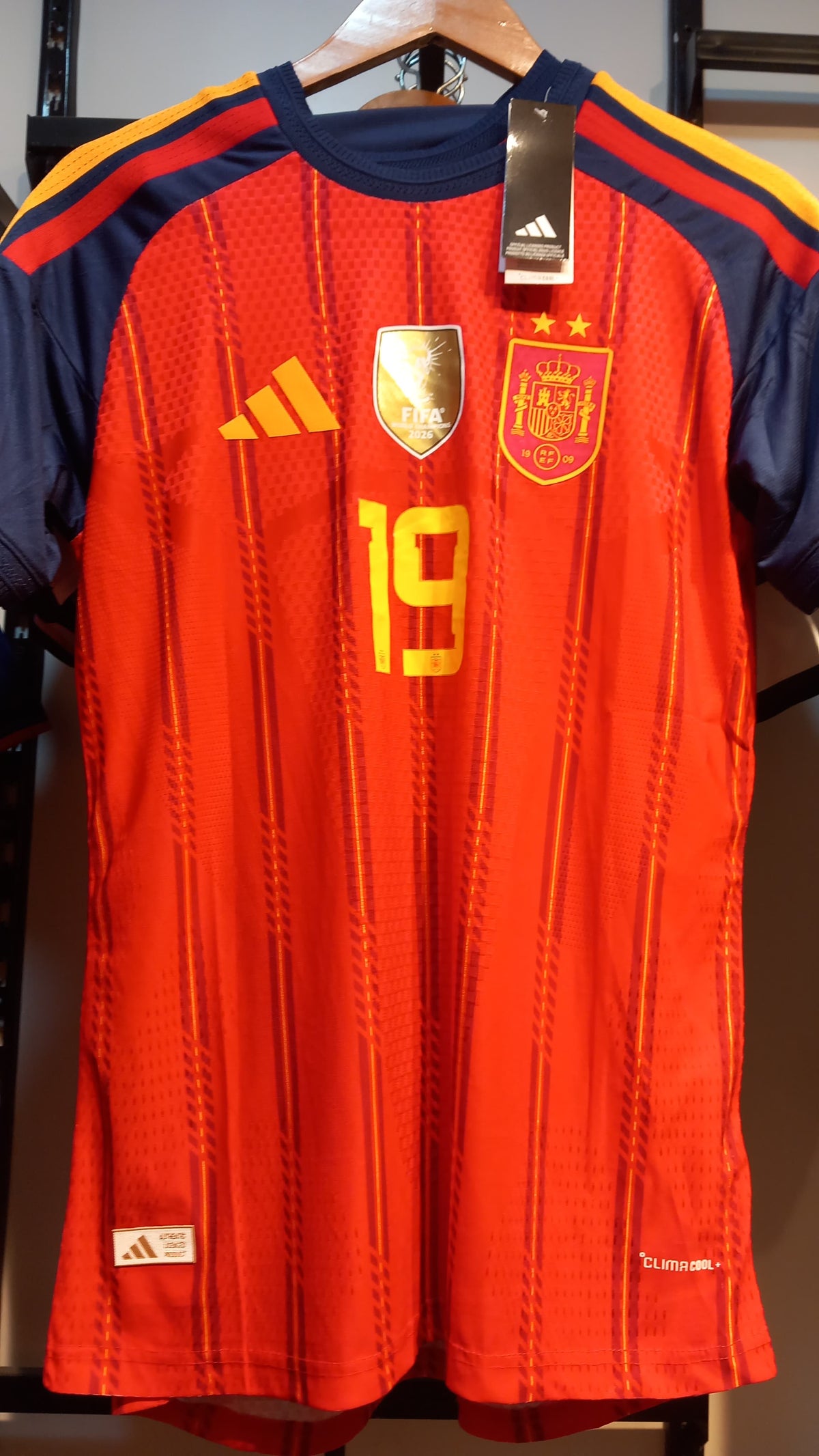 Spain Home Jersey 2026/27 - #19 Yamine Yamal Player Version