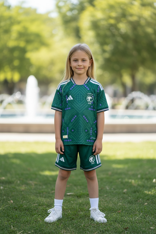 Saudi Arabia Home Kids Kit 2026/27 - Player Version