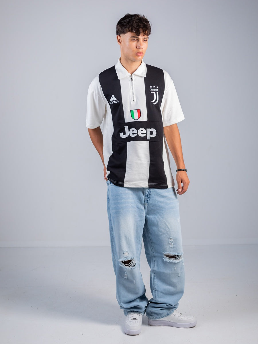 Juventus Black X white Cotton T-shirt