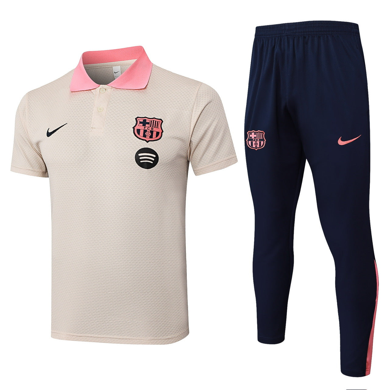 Barcelona Polo 2025/26 - Light Pink Tracksuit