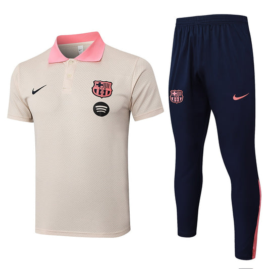 Barcelona Polo 2025/26 - Light Pink Tracksuit