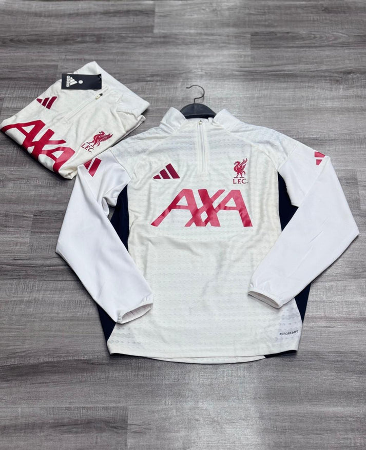 Liverpool White Track 2025/26 - Premium Version – Futbolista Store