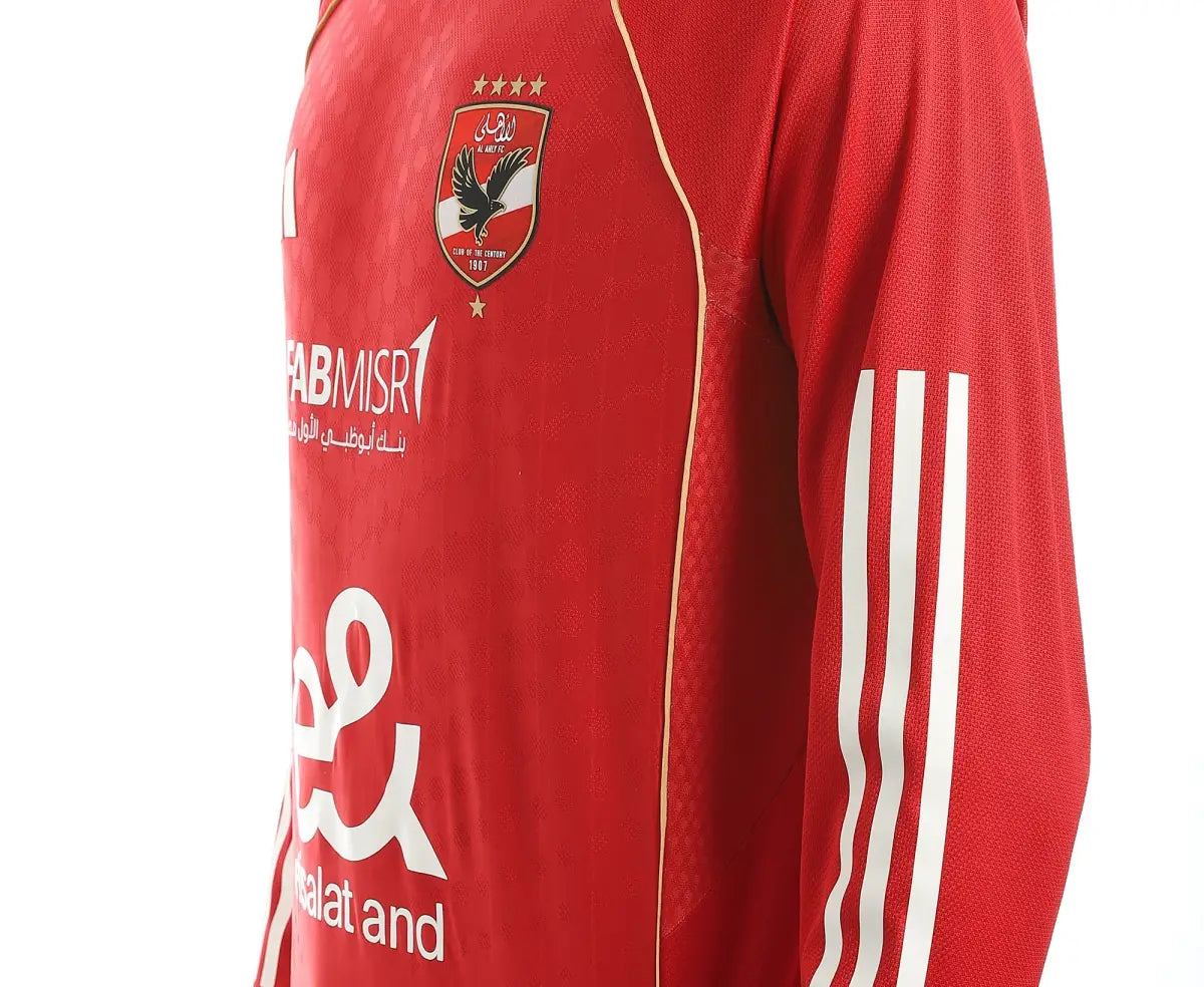 Ahly Home Jersey 2025/26 - Premium Version ( Long Sleeve )