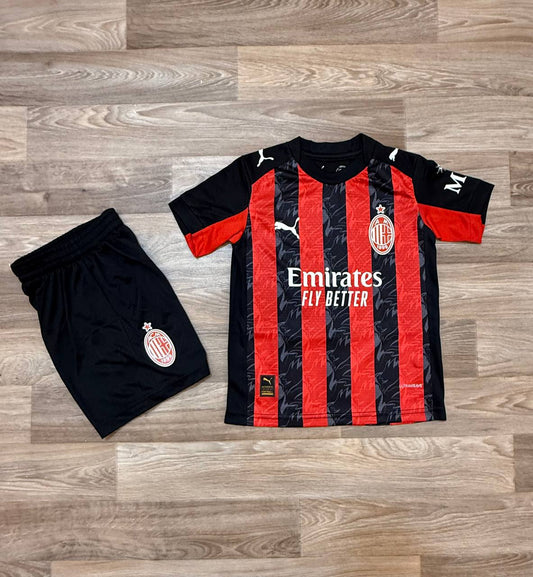 AC Milan Home Kids Kit 2025/26 - Player Version