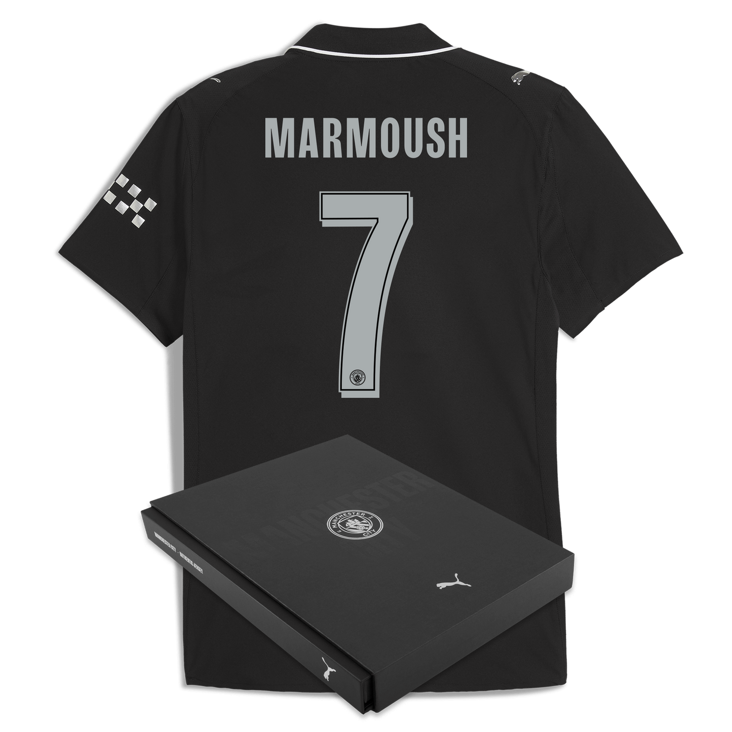 Manchester City Away Kids Kit 2025/26 - #7 Marmoush Print