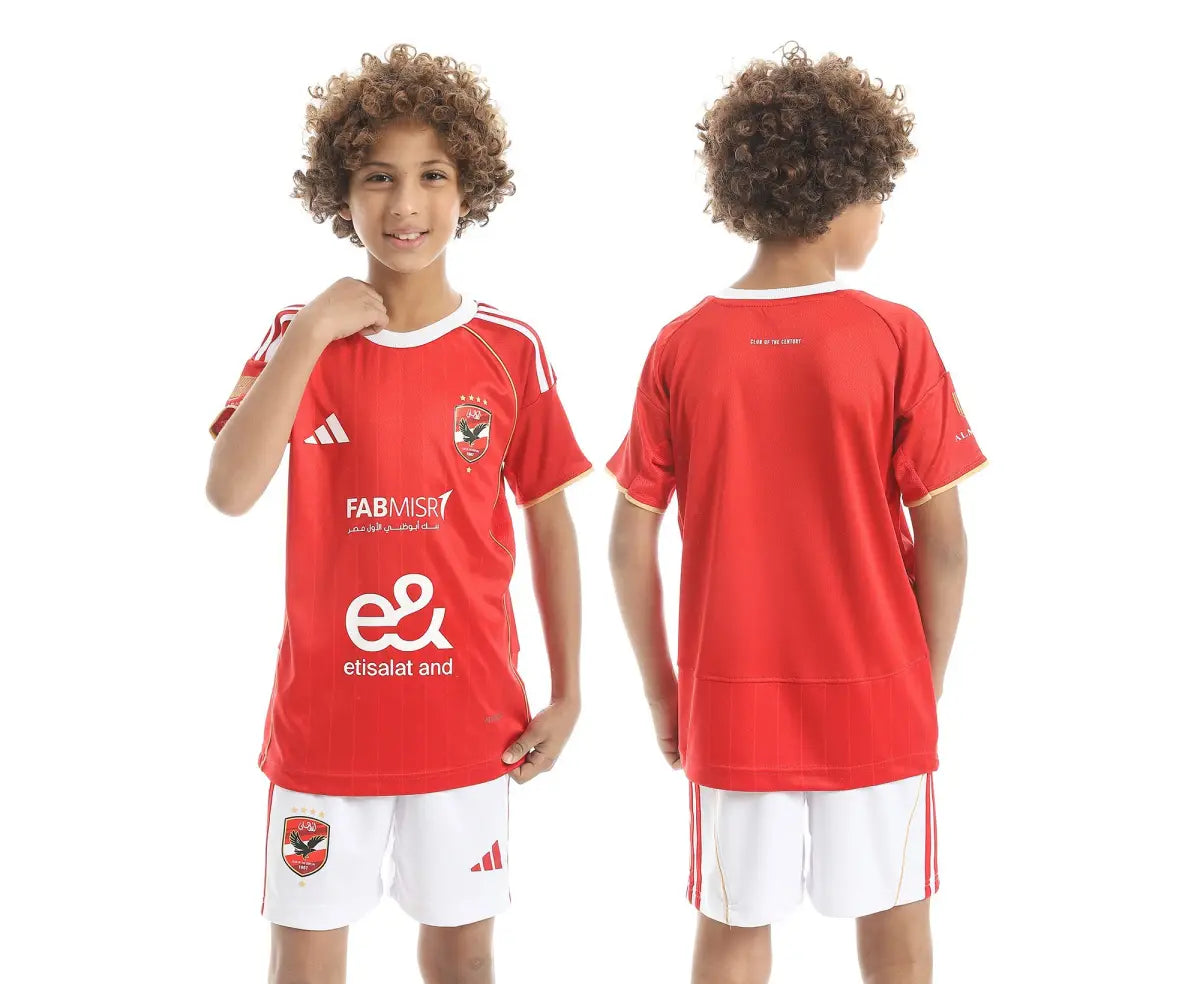 Al Ahly Home Kids Kit 2025/26 - Player Version
