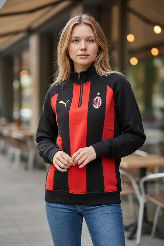 AC Milan Cotton Hoodie - Premium Quality