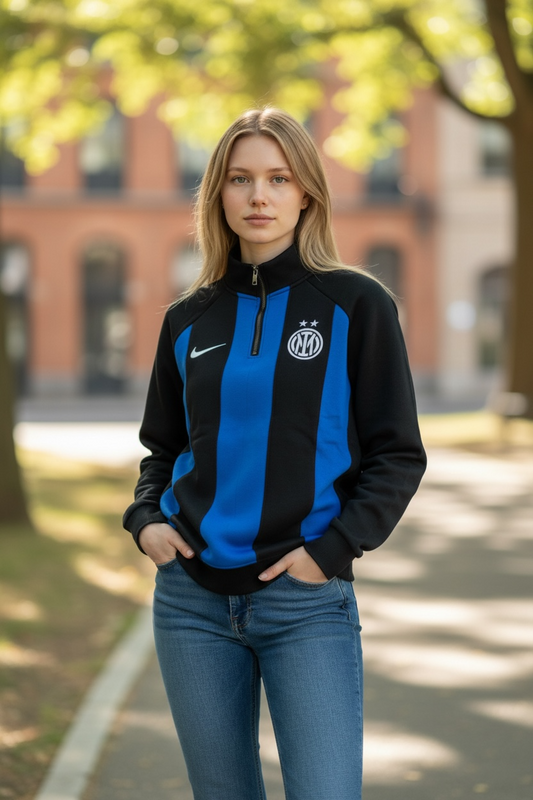Inter Milan Cotton Hoodie - Premium Quality