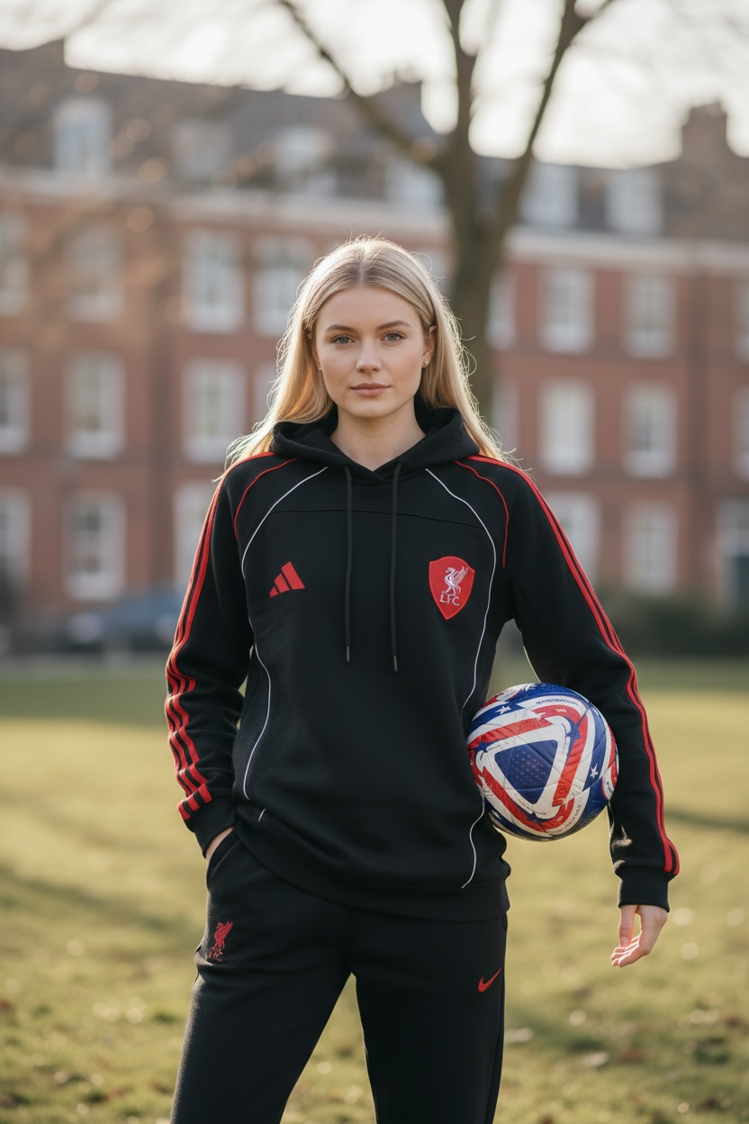 Liverpool Black Cotton Hoodie - Premium Quality