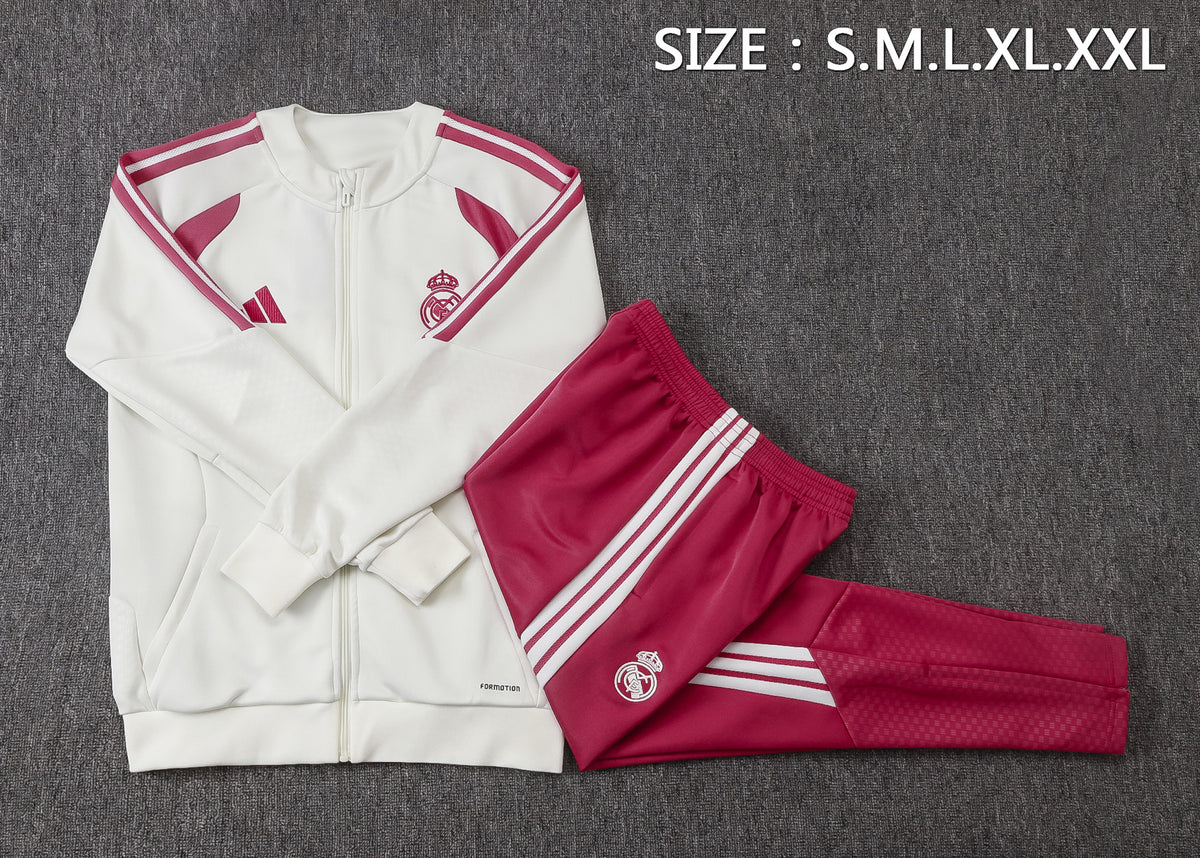 Real Madrid Off White Tracksuit 2026/27 - Mirror Original