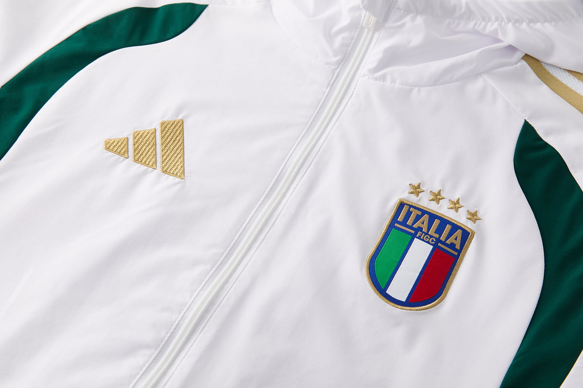 Italy White Waterproof Suit 2026/27 - Mirror Original