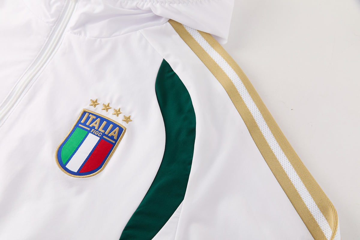 Italy White Waterproof Suit 2026/27 - Mirror Original