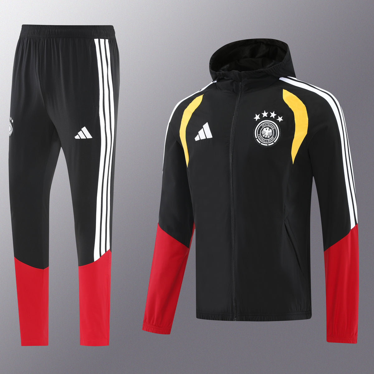 Germany Black Waterproof Suit 2026/27 - Mirror Original