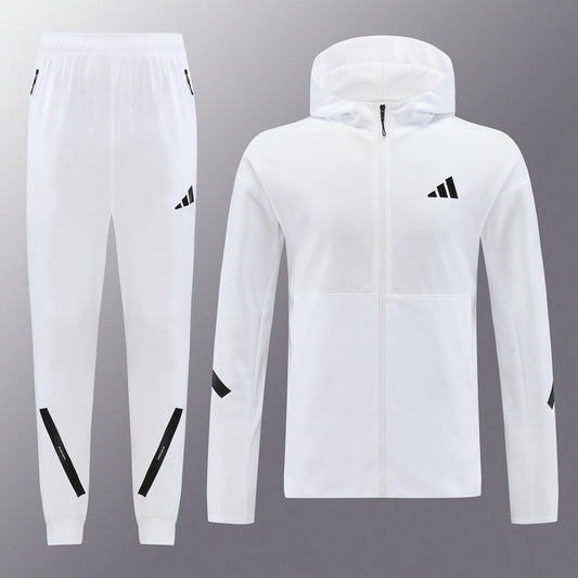 Adidas White Tracksuit - Mirror Original