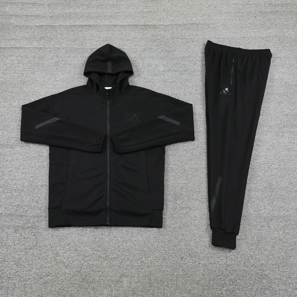 Adidas Black Tracksuit - Mirror Original