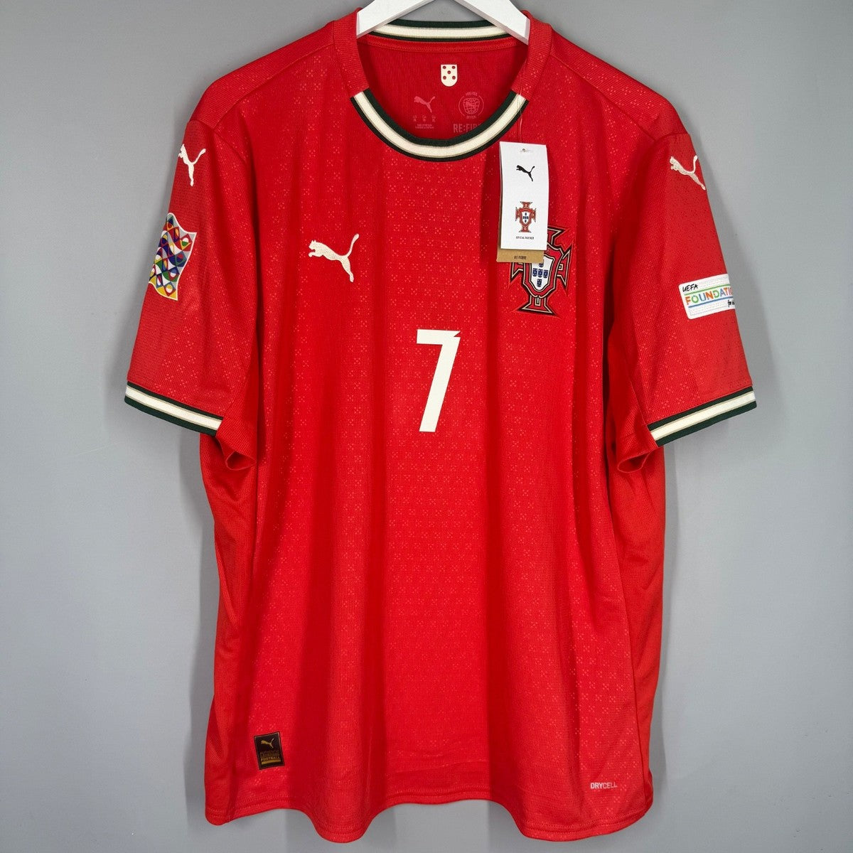 Portugal Home Jersey 2025/26 - #7 Ronaldo Fan Version