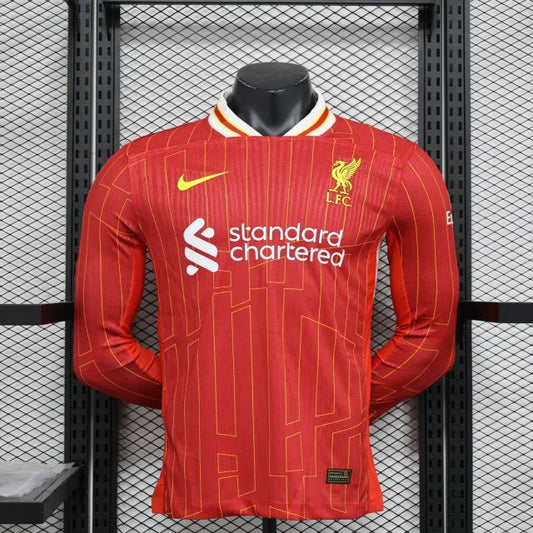 Liverpool Home Jersey 2024/25 - Player Verison ( Long Sleeve )